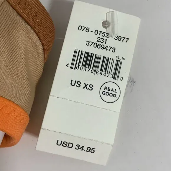 Aerie NWT Brown Tan Orange Adjustable Bikini Bra Size XS Women’s - Picture 4 of 6